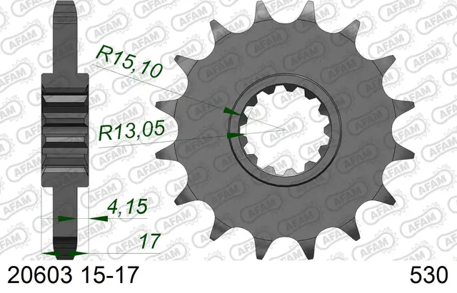 AFAM Framdrev 530 16T 