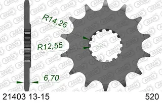 AFAM Framdrev 520 14T YFZ 450 R (2009 - 2020)
