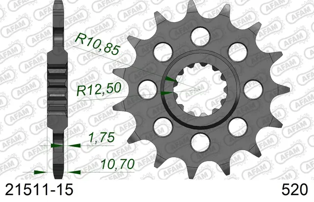 AFAM Framdrev 520 15T 
