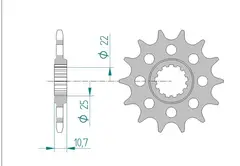 AFAM Framdrev 520 14T