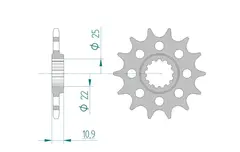 AFAM Framdrev 520 14T