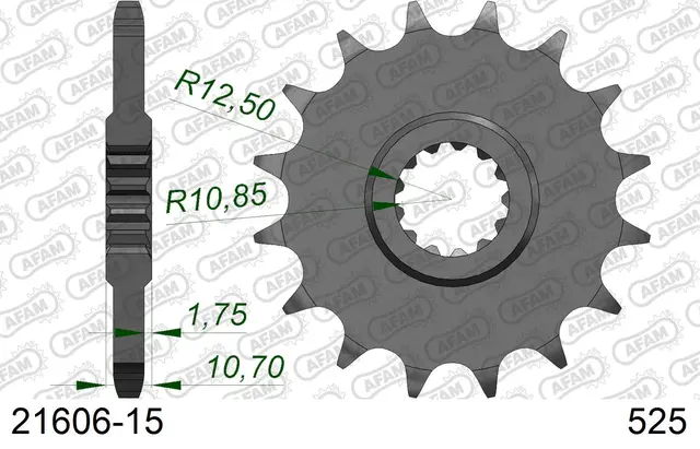 AFAM Framdrev 525 15T 