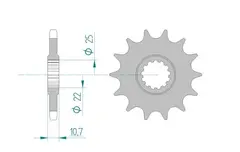 AFAM Framdrev 525 17T