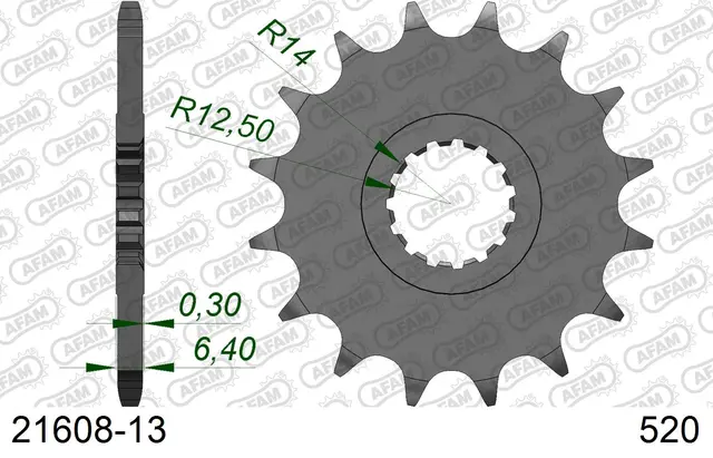 AFAM Framdrev 520 13T 