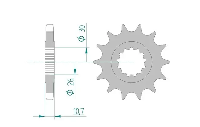 AFAM Framdrev 532 17T 