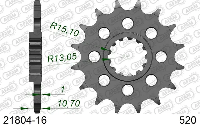 AFAM Framdrev 520 16T 