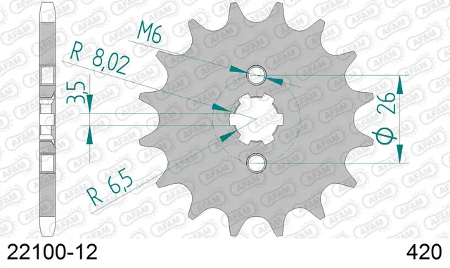 AFAM Framdrev 420 12T 