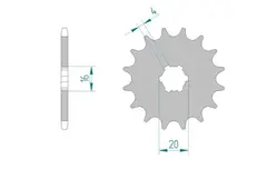 AFAM Framdrev 420 12T