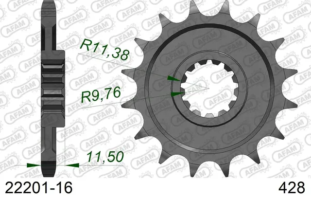 AFAM Framdrev 428 16T 