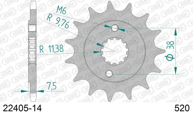 Countershaft Sprocket 520 