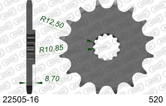 AFAM Framdrev 520 16T 
