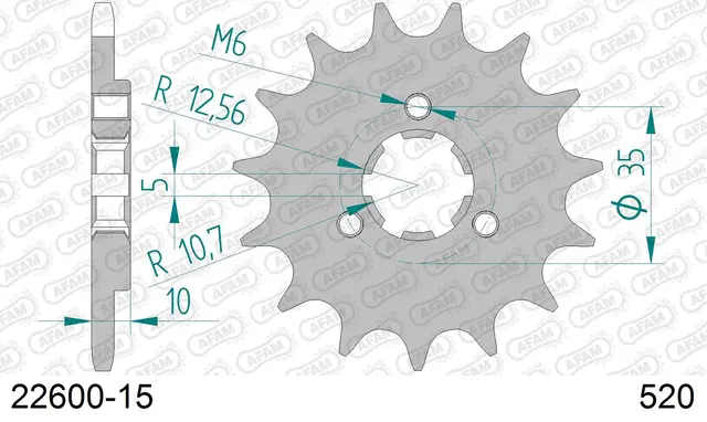 AFAM Framdrev 520 15T 