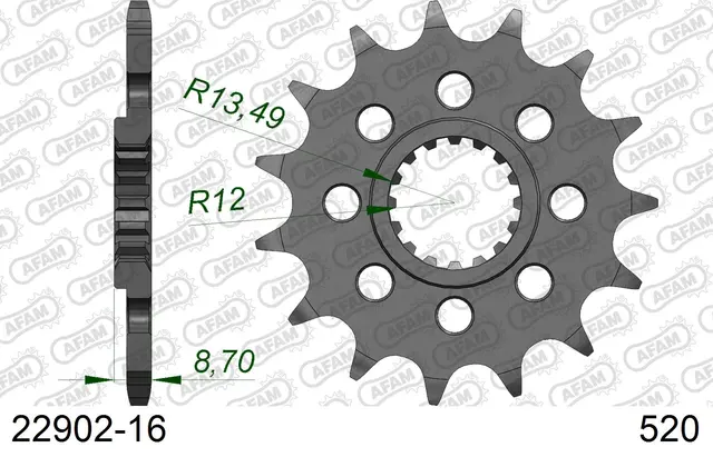 AFAM Framdrev 520 16T 