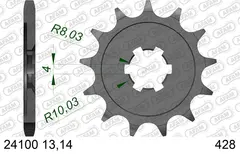 AFAM Framdrev #428 - Kawasaki/Suzuki KX80/85/100, RM100