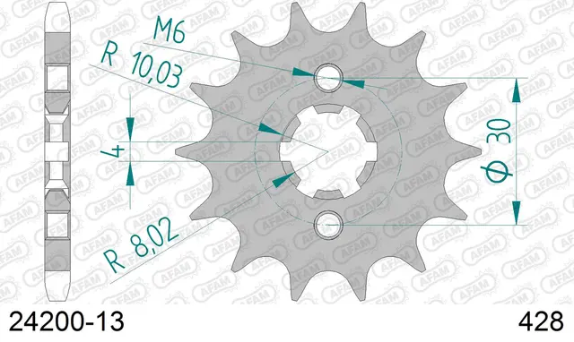 AFAM Framdrev 428 13T 