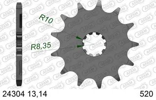 AFAM Framdrev #520 - Kawasaki/Suzuki KX 250F 04-05, RM-Z 04-06