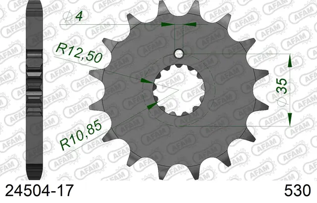 AFAM Framdrev 530 17T 
