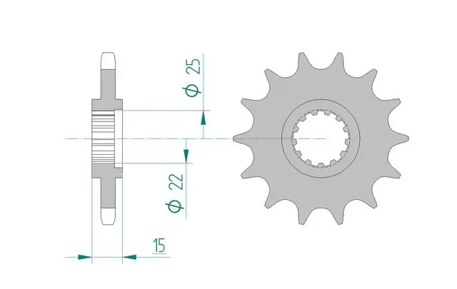 AFAM Framdrev 525 14T 