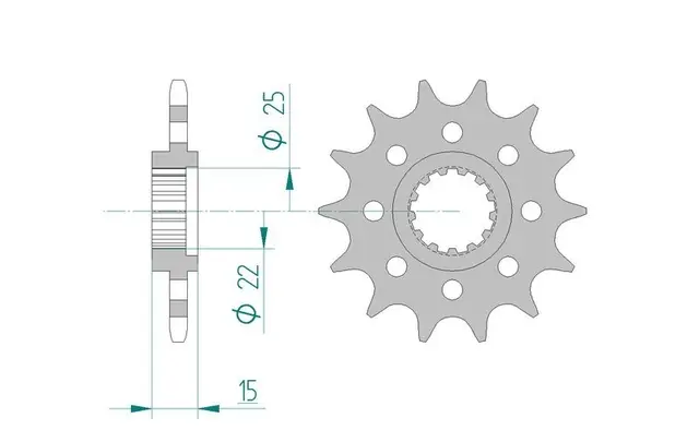AFAM Framdrev 520 13T 