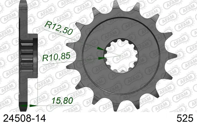 AFAM Framdrev 525 14T 