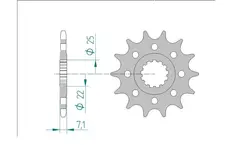 AFAM Framdrev 520 14T