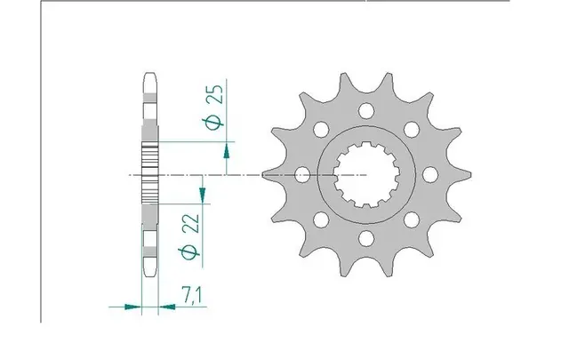 AFAM Framdrev 520 14T 