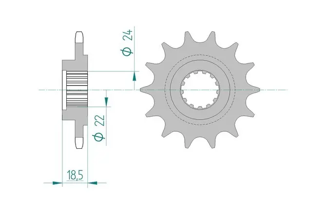 AFAM Framdrev 520 14T 
