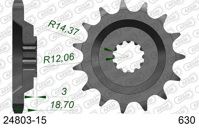 AFAM Framdrev 630 15T 