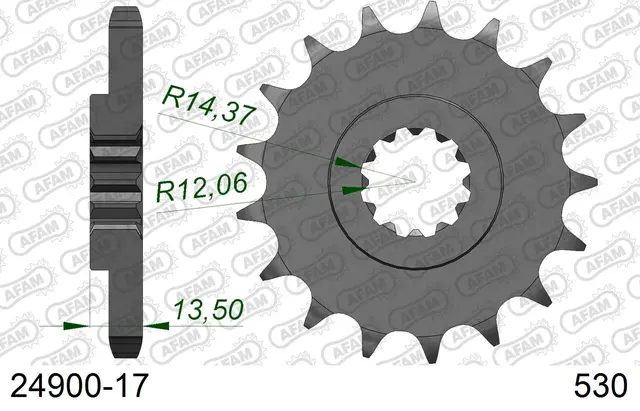AFAM Framdrev 530 17T 