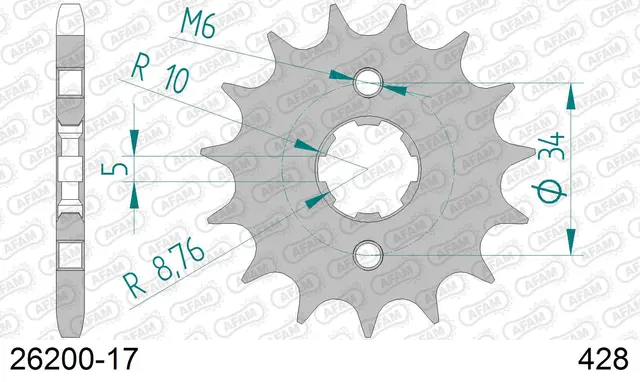 AFAM Framdrev 428 17T 