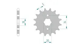 AFAM Framdrev 428 14T