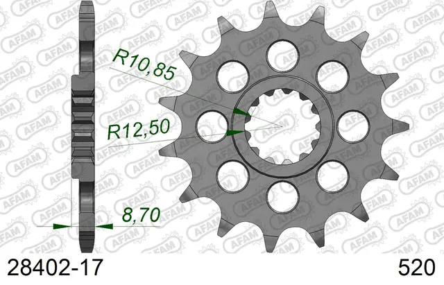 AFAM Framdrev 520 17T 