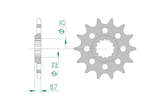 AFAM Framdrev 520 17T 