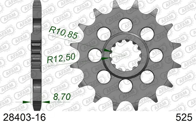 AFAM Framdrev 525 16T 
