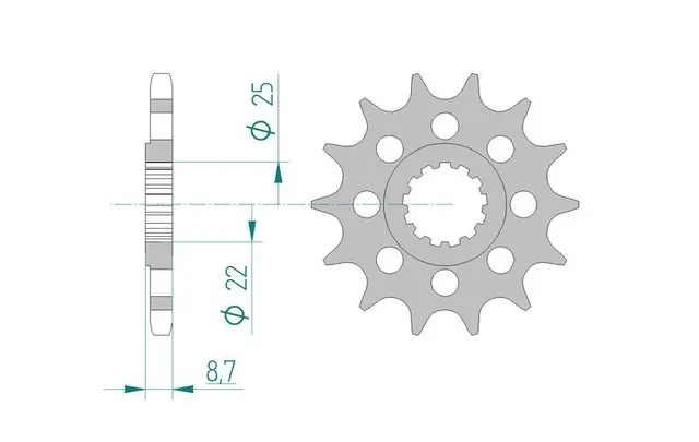 AFAM Framdrev 525 16T 