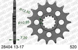 AFAM Framdrev #520 - Kawa/Suz/Triump/Yam ZX10R/RR, ZX7R/RR, GSR, GSX-R, GSX-S++