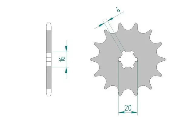 AFAM Framdrev 520 13T 