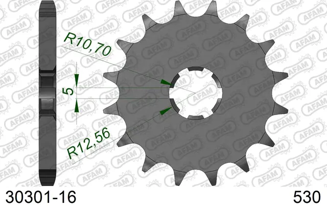 AFAM Framdrev 530 16T 