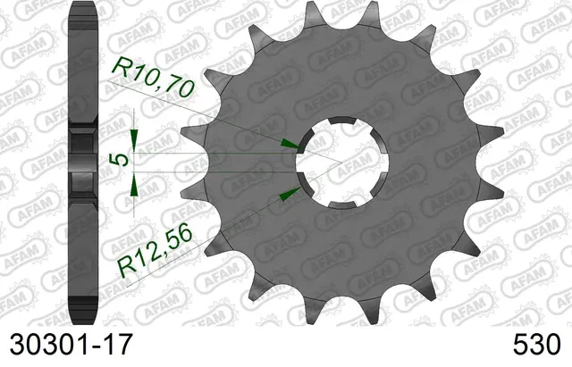 AFAM Framdrev 530 17T 
