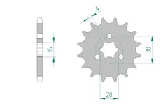 AFAM Framdrev 428 14T