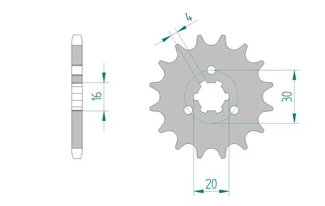 AFAM Framdrev 428 14T 