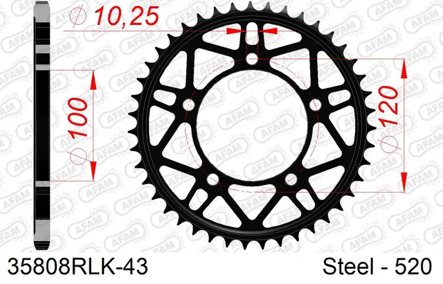 AFAM Bakdrev Racing "RLK" - Stål, #520 