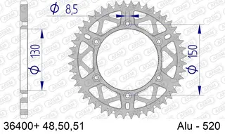 AFAM Bakdrev, Alu #520 S/C-Aprilia/BMW Aprilia RXV 450/550, BMW G 450X