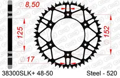 AFAM Bakdrev #520 SLK+ - Beta, 49T 250/300, RR125/200/250/300/350/390/400++