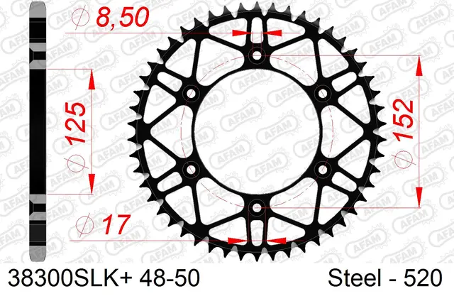 AFAM Bakdrev #520 SLK+ - Beta, 49T 250/300, RR125/200/250/300/350/390/400++ 