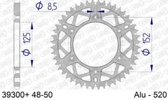 AFAM Bakdrev, Alu #520 S/C - Beta RR 48T 125/200/250/300/350/390/400/430/450/498