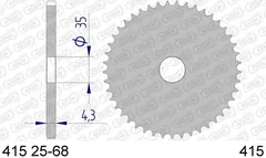 Bakdrev, Aluminium #415