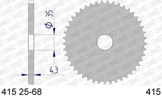Bakdrev, Aluminium #415