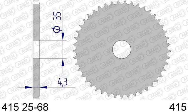 Bakdrev, Aluminium #415 