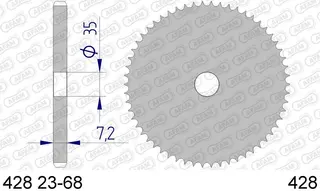 Bakdrev, Aluminium #428